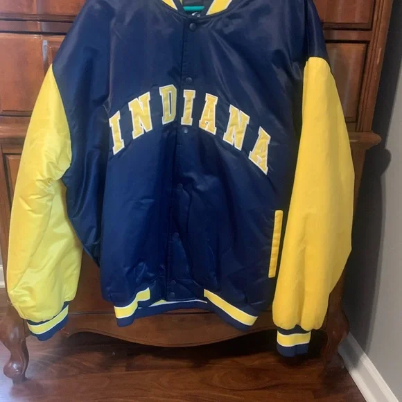 Indiana Varsity Jacket in Blue and Yellow, Men’s never worn, vintage pacers. - Picture 1 of 3